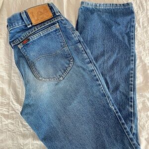 Vintage Lee Riders Jeans 32x32 Reworked to Women’s 27 High Waisted Straight Leg